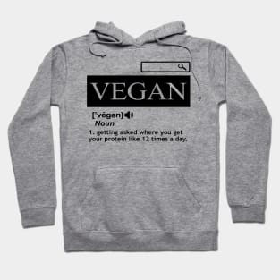 'Definition of a Vegan' Amazing Food Vegetarian Gift Hoodie